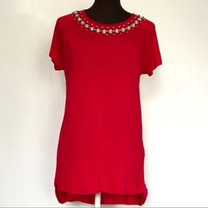 Lord & Taylor High Low Top ,Size S/P Red    159